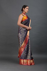 Blue Kanjeevaram Sareeuntitled (3 of 10)